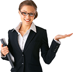 Typing Services lady